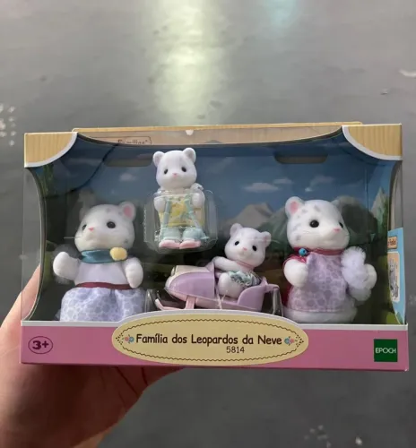 Família dos leopardos da neve - sylvanian families