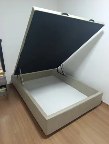 Cama bau casal padrão