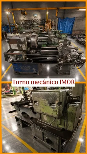 TORNO MECÂNICO IMOR - EXCELENTE ESTADO DE CONSERVAÇÃO