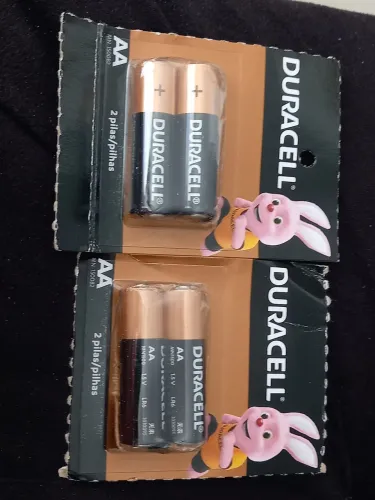 4 pilhas Duracell