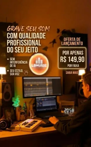 Produção musical Profissional Sem IA