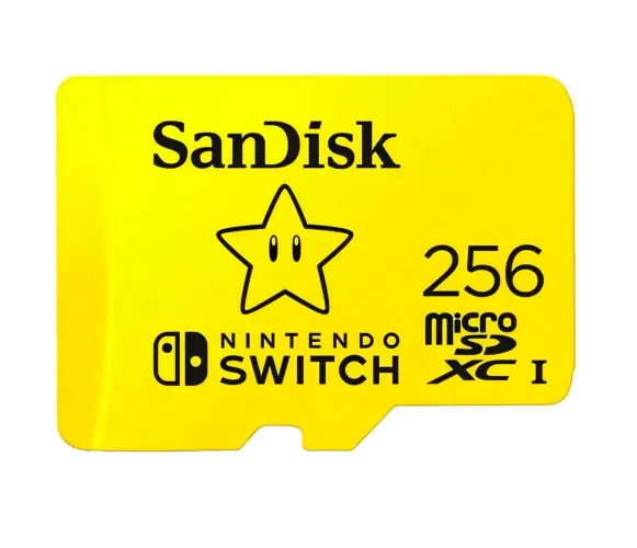Cartão De Memória SanDisk, 256GB MicroSD Classe 10. 100MB/s Nintendo Switch