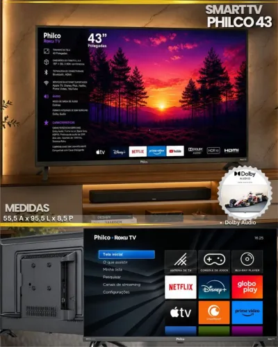 SMART TV PHILCO 43 P43CRA