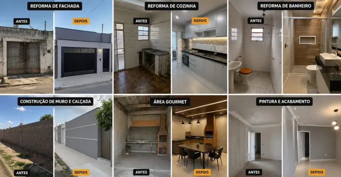 Empreiteiro, construção e reforma de casas e apartamentos