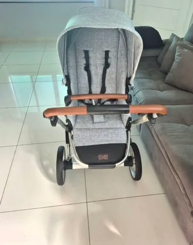 Carrinho abc design gêmeos graphite com isofix 