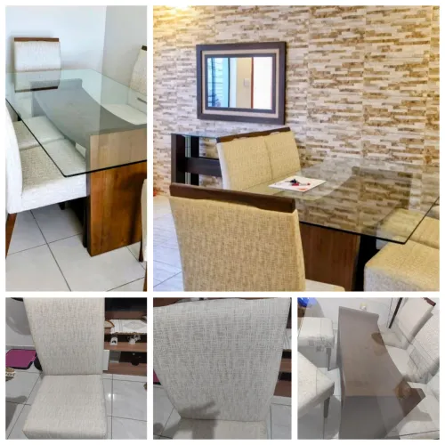 Linda mesa de jantar 6 cadeiras