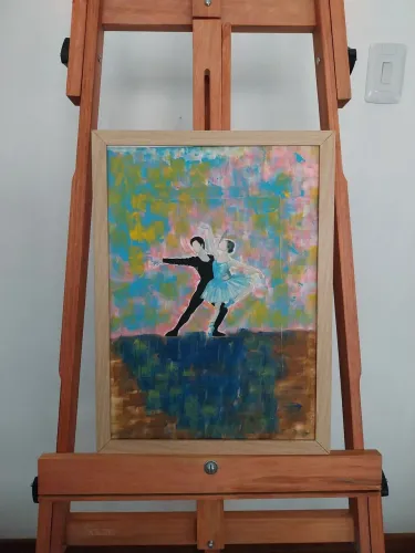 Quadro decorativo pintado à mão. Novo. Aceito troca.