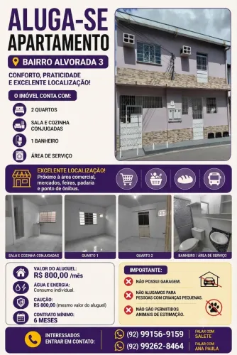 Apartamento 2 quartos - Alvorada 3