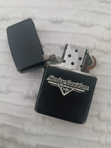 Isqueiro Zippo Raro Harley Davidson Café -  Importado - Preto fosco
