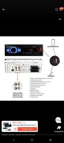 Aparelho de som automotivo