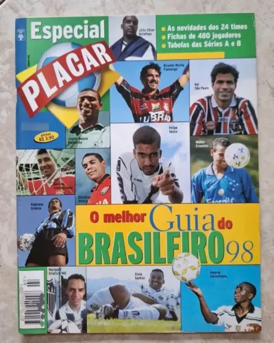 Revista Placar Guia Brasileiro 1998 Com Tabela Do Brasileiro