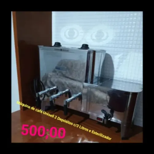 MÁQUINA DE CAFÉ PROFISSIONAL - CAFÉ, LEITE E CHÁ + ESTERILIZADOR VERSATILIDADE TOTAL R$300