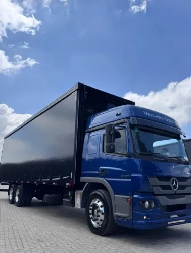 atego 2426 6x2 ano 2013 baú sider 10,5m