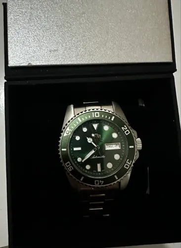 Relógio Orient Automatico Submariner Masculino Em Aço F49SS027NH