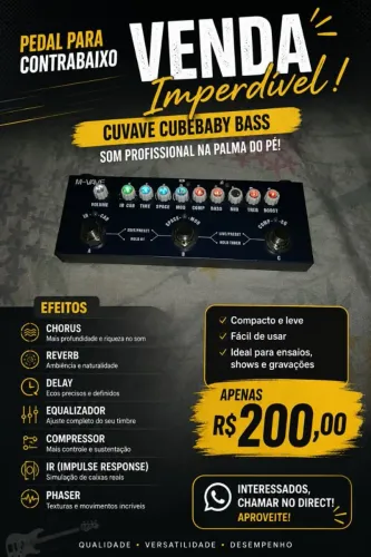 Pedaleira para baixo + pack de IR | CubeBaby Bass