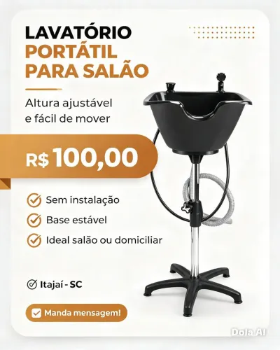 Lavatório Portátil para Salão