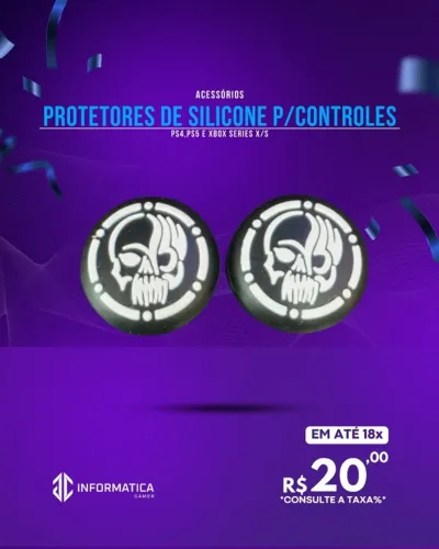 ACESSÓRIO PROTETORES DE SILICONE P/CONTROLE