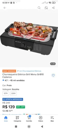 churrasqueira eletrica