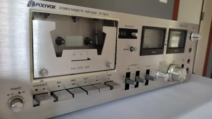 tape deck polyvox cp750d em otimo estado