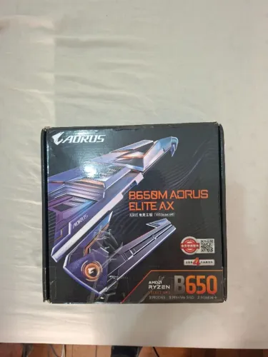 Placa-mãe Gigabyte B650M AORUS ELITE AX, soquete AM5, DDR5 (FAVOR LER A DESCRIÇÃO!)