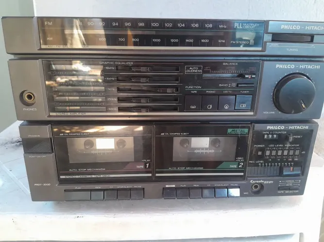 aparelho som pHilco Hitachi 