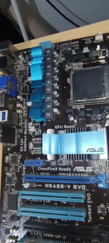 Placa mãe M5A88-V EVO, am3+, FX, suporta até 32gb ddr3