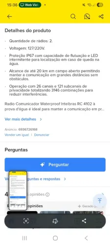 A venda rádio