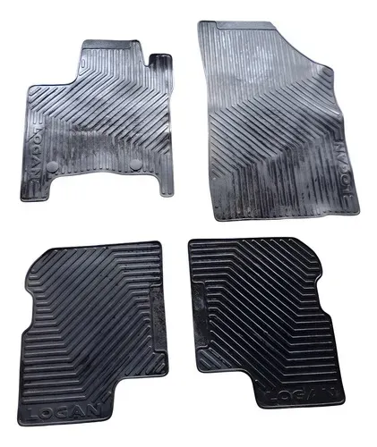 Jogo Kit Tapete Renault Logan 2017 2023 Detalhe Preto