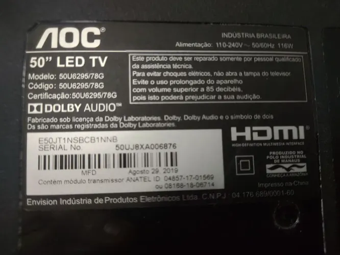 TV AOC 50"