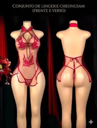 Lingerie sensual (veste do P ao G)