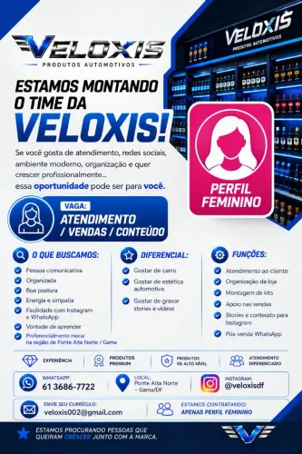 VAGA DE VENDEDORA