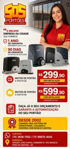 A MELHOR EMPRESA DE MOTOF DE PORTÃO/ *
