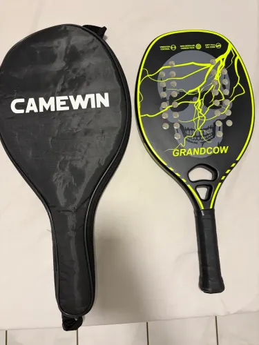 Raquete beach tennis fibra de carbono