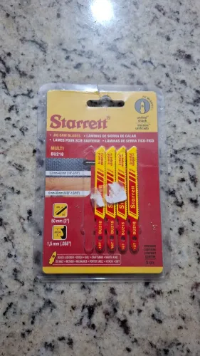 Lâminas Starrett para serra tico-tico