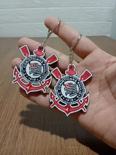 Kit 2 chaveiros do Corinthians em 3D