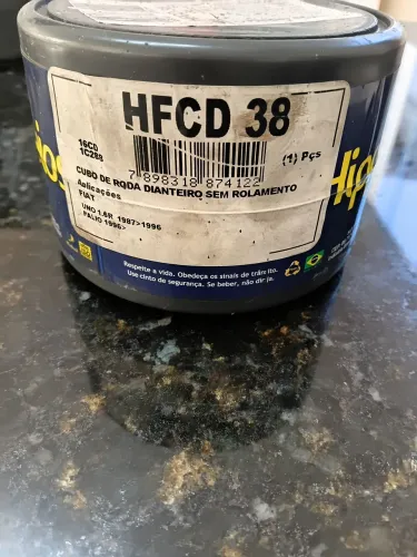 Cubo de roda dianteiro HIPER FREIOS (Novo) FIAT UNO E PALIO