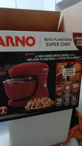 Batedeira Planetaria Super Chef Arno 15 velocidade