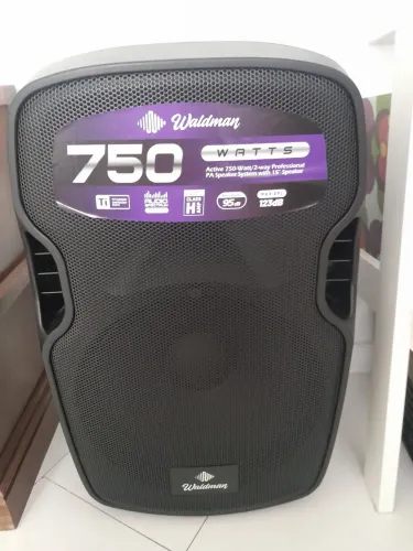 CAIXA DE SOM WALDMAN 750 WATTS SEMI NOVA (USADA APENAS 2 VEZES)