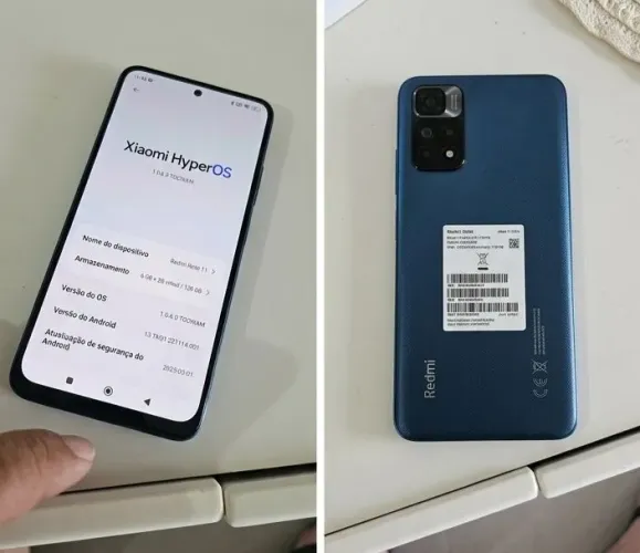 Xiaomi Redmi Note 11 128GB / 6GB RAM - Horizon Blue (Impecável na Caixa)