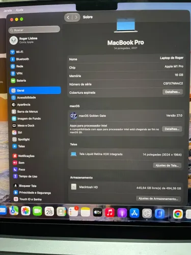 Mac book m1pro
