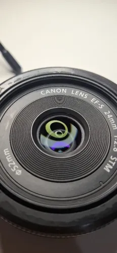 Lente Canon EF-S 24mm f/2.8 STM - Excelente Estado