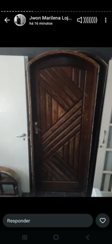 Porta com Batente Colonial Madeira Maciça LD 