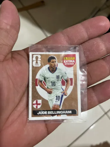 Extra Sticker Bronze do Jude Bellingham, da coleção oficial Panini FIFA World Cup 2026. 