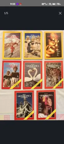 Raridade: Coleção National Geographic do 1° exemplar (Out 1974) ao n° 131(Nov 1985