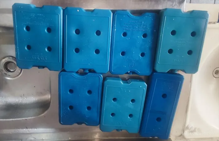 Barra Bolsa de gelo reutilizável térmico.<br>Cliogel, polar técnica,gelotech,