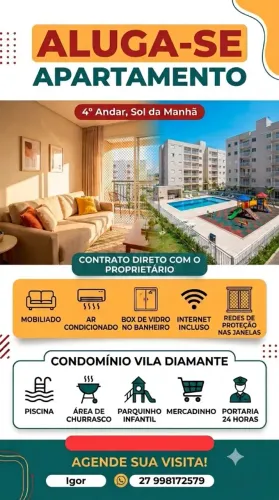 Apartamento mobiliado