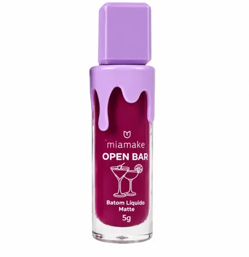 Batom Matte cor Berinjela Mia Make