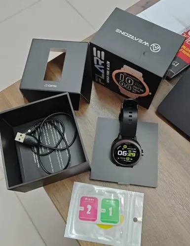 Smartwatch Wearzone Flare GPS AMOLED | Completo | Pouquíssimo Uso | Caixa + Acessórios