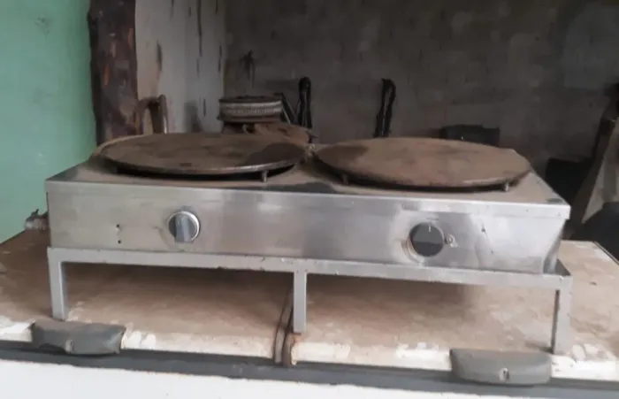 máquina de crepe a gás 2 disco no precinho hein