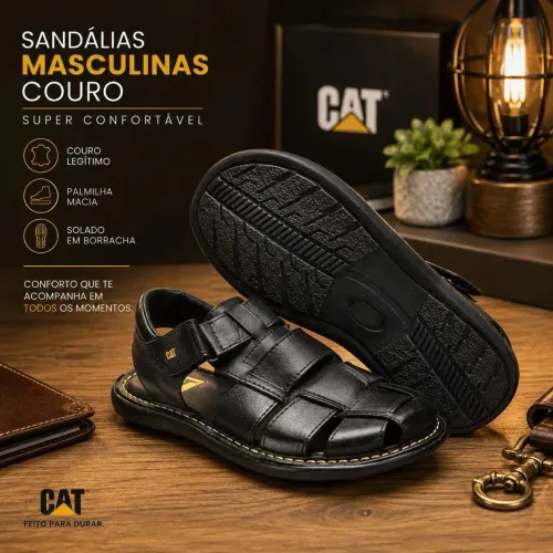 Percata masculina couro